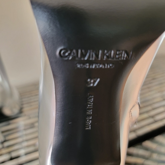 Calvin Klein 205W39NYC Windora Silver Lace Up Heel - Picture 8 of 9